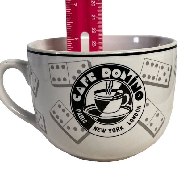 Cafe Domino Coffee Cup Mug New York Paris London Large Soup Drink Souvenir - Picture 4 of 10